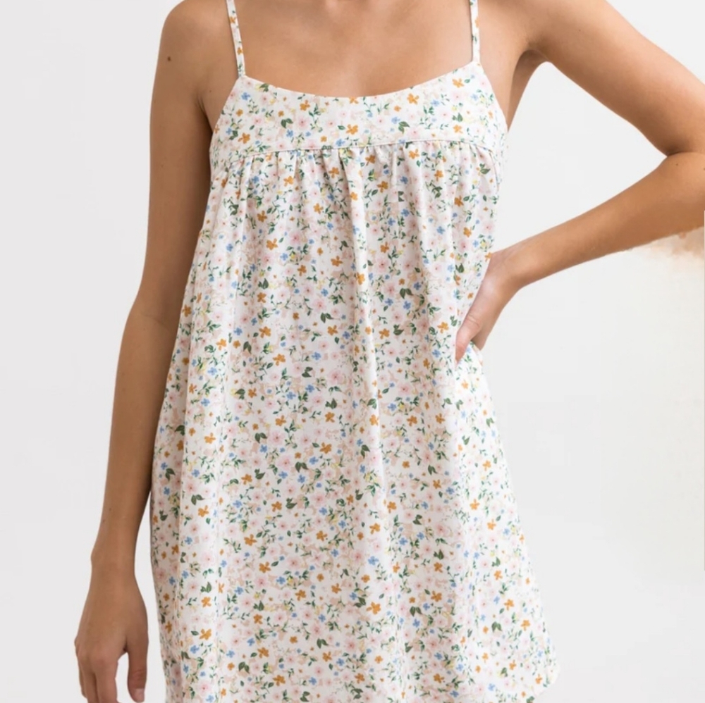 Rhythm. Lavinia Mini Dress, peach parfait, sz M, NWT